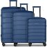  South Dakota 4 wheels Suitcase set 3-piece with expansion pleat Variant navy blue