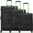 Norway 4 wheels Suitcase set 3-piece Expandable Variant nero