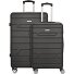  Bergamo 4 wheels Suitcase set 2-piece Variant schwarz
