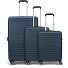  Aerojoy 4 wheels Suitcase set 3-piece with expansion pleat Variant dark blue