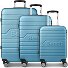  Seattle 4 wheels Suitcase set 3-piece Variant nordic-blue