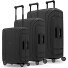  Essentials 15 4-wheel suitcase set 3-piece with three-point closure Variant deep black
