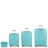Queens 4 wheels Suitcase set 4-piece with expansion pleat Variant verde menta Queens 4 wheels Suitcase set 4-piece with expansion pleat Variant verde menta