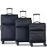 Kyoto 4 wheels Suitcase set 3-piece Expandable Variant dunkelblau