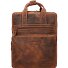  Vintage backpack leather 38 cm laptop compartment Variant braun