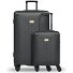  Palermo 4 wheels Suitcase set 2-piece Variant black