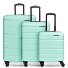  Munich 4.0 4-wheel suitcase set 3-piece with stretch fold Variant mint shiny