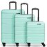 Munich 4.0 4-wheel suitcase set 3-piece with stretch fold Variant mint shiny