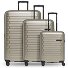  Collection 04 THE THREE SET + 4 wheels Suitcase set 3-piece with expansion pleat Variant champaign-metallic