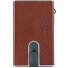  Black Square credit card case leather 6 cm Variant natural tan