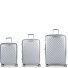  Queens 4 wheels Suitcase set 3-piece with expansion pleat Variant plata