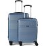  5739 4 wheels Suitcase set 2-piece Variant hellblau