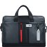  Urban briefcase leather 42 cm laptop compartment Variant grey black
