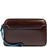  Blue Square Clutch purse Leather 21 cm Variant mahogany