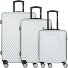 Don Carlo 4 Roll Suitcase Set 3pcs. Variant silber Don Carlo 4 Roll Suitcase Set 3pcs. Variant silber