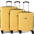  5739 4 wheels Suitcase set 3-piece Variant gelb