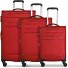 Chicago 4 wheels Suitcase set 3-piece with expansion pleat Variant dark-red Chicago 4 wheels Suitcase set 3-piece with expansion pleat Variant dark-red