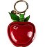  Bag tag leather 6 cm Variant dark scarlet