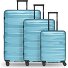  Travel 4-wheel suitcase set, 3-piece, with stretch fold Variant glacier blue metallic