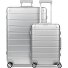  Pro Aluminium 4 wheels Suitcase set 2-piece Variant silver