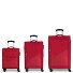  Juego 3 4 roll suitcase set 3pcs. Variant rojo