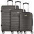  Bergamo 4 wheels Suitcase set 3-piece Variant anthrazit