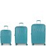  Infinity 4 wheels Suitcase set 3-piece with expansion pleat Variant turquesa
