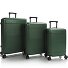  Zen 4 wheels Suitcase set 3-piece with expansion pleat Variant green