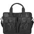  Briefcase Genuine Leather 40 cm Laptop compartment Variant schwarz