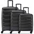  Meteor 4 wheels Suitcase set 3-piece Expandable Variant deep black