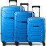  Strz by Asteroid 4 wheels Suitcase set 3-piece Expandable Variant cobalt blue
