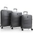  EZ Fashion 4 wheels Suitcase set 3-piece with expansion pleat Variant charcoal