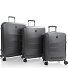  EZ Fashion 4 wheels Suitcase set 3-piece with expansion pleat Variant charcoal
