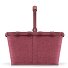  Carrybag shopping bag 48 cm Variant twist maroon
