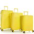  HiLite 4 wheels Suitcase set 3-piece with expansion pleat Variant sunburst yellow