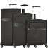 Beauhaven 4 wheels Suitcase set 3-piece with expansion pleat Variant black Beauhaven 4 wheels Suitcase set 3-piece with expansion pleat Variant black