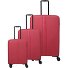  Air Stripe 4 wheels Suitcase set 3-piece with expansion pleat Variant red