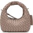  Greta Micro weave Handbag Leather 20 cm Variant cappuccino beige