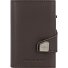 Click & Slide credit card case wallet RFID leather 6.5 cm Variant brown-silver Click & Slide credit card case wallet RFID leather 6.5 cm Variant brown-silver