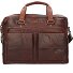  Briefcase leather 41 cm laptop compartment Variant darkbrown