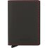 Slimwallet Matte credit card case wallet RFID leather 6.5 cm Variant black red Slimwallet Matte credit card case wallet RFID leather 6.5 cm Variant black red