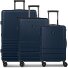 Hanoi 4 wheels Suitcase set 3-piece with expansion pleat Variant dark blue Hanoi 4 wheels Suitcase set 3-piece with expansion pleat Variant dark blue