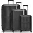 Collection 01 4-wheel suitcase set, 3 pieces, with expansion fold Variant black-metallic