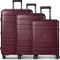  Essentials 11 4 wheels Suitcase set 3-piece Expandable Variant burgundy