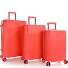  HiLite 4 wheels Suitcase set 3-piece with expansion pleat Variant coral reef