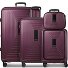  Essentials14 4-wheel suitcase set Beautycase 4 pce with expansion fold laptop compartment Variant aubergine metallic