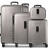  Essentials 14 4-wheel suitcase set + beauty case 4 pcs. with stretch fold Variant coffee grey metallic