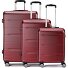  5583 4 wheels Suitcase set 3-piece Variant granatrot