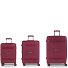  Saori 4 wheels Suitcase set 3-piece with expansion pleat Variant burdeos