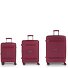 Saori 4 wheels Suitcase set 3-piece with expansion pleat Variant burdeos  Saori 4 wheels Suitcase set 3-piece with expansion pleat Variant burdeos
